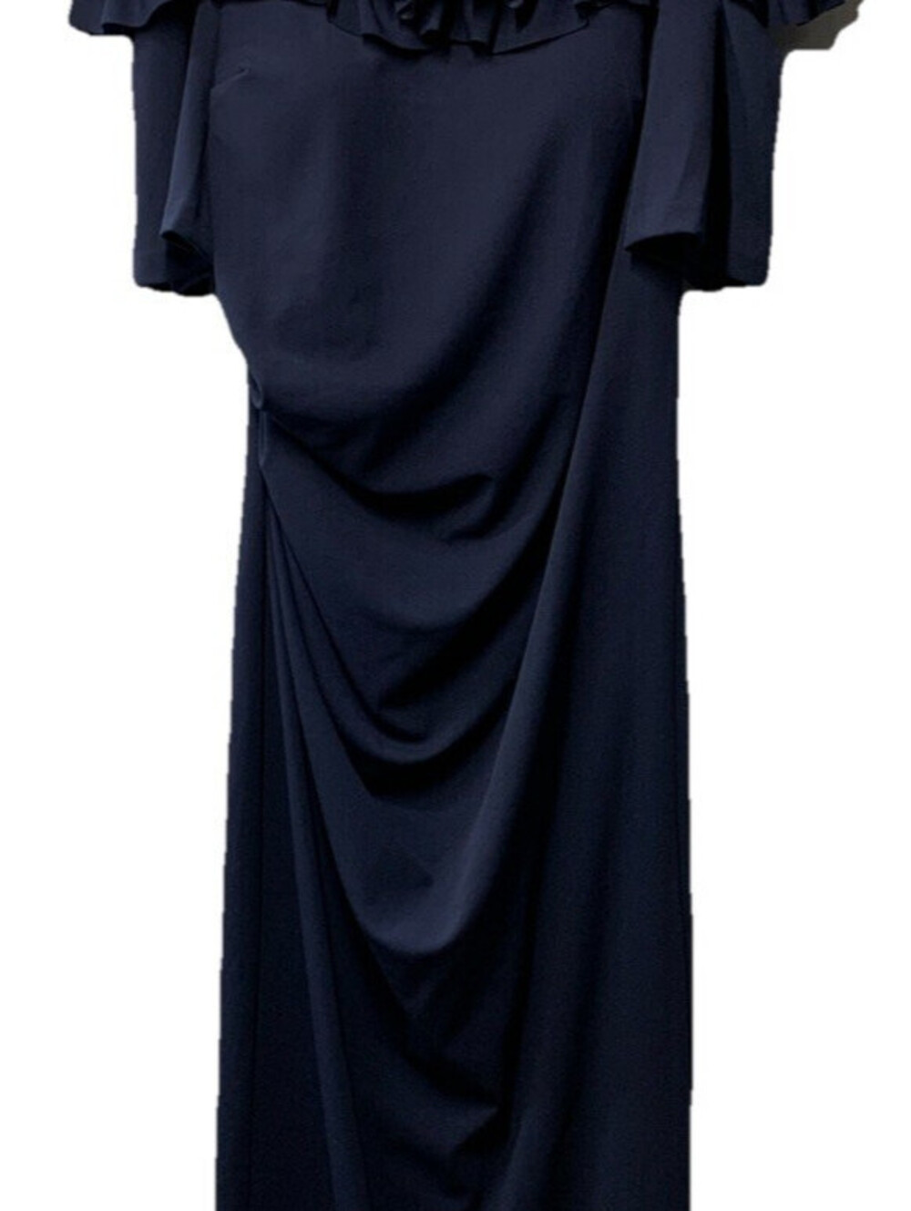 Xscape 3856XW Women's Long Off The Shoulder Scuba Crepe Formal Dress Size 16W
